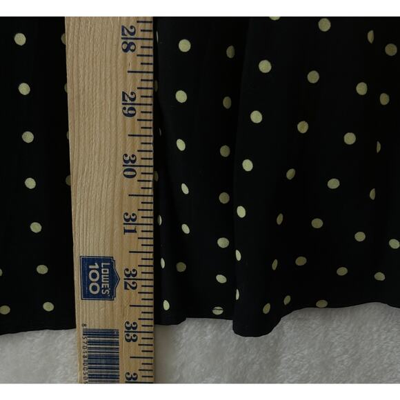 Rotate Birger Christensen Carly Dress Size 8 Black Polka Dot Off The Shoulder - Picture 12 of 16